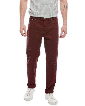 Brunello Cucinelli Dark Red Traditional Fit Jean