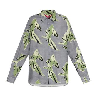 Paul Smith Casual Shirts, male, Gray, Size: XL Printed Shirt