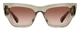 Valentino VLS-166 Oversized Acetate Square Sunglasses - Gray