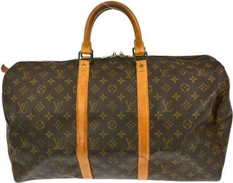 Louis Vuitton Pre-owned Weekend Bags, female, Brown, Size: ONE SIZE Pre-owned Keepall Travel Bag