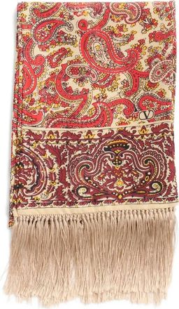 Valentino Garavani Voyage Imaginaire silk scarf - Neutrals