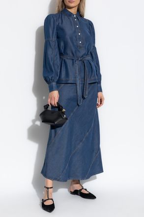 Munthe Skirt Parson, Womens, Navy Blue