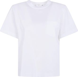 sacai Popeline X Cotton Jersey T-Shirt