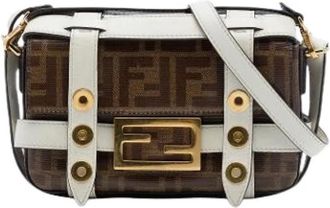 Fendi Pre-owned Vintage Satchel - Dames - Vintage Schoudertas - Bruin - ONE Size - Leer - Vintage