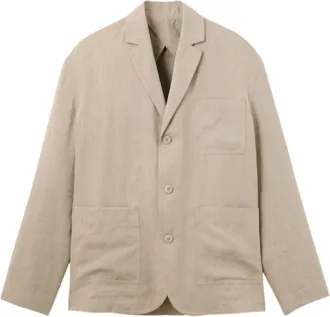 Jacquemus Beige Notched Lapel Blazer