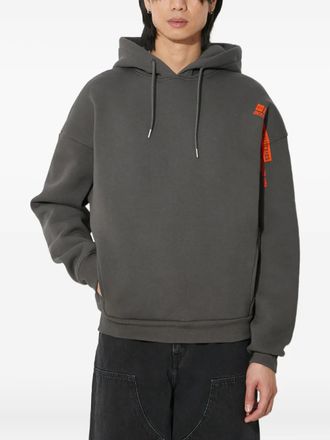 Alpha Industries sleeve-logo hoodie - men - Cotton/Polyester - L - Grey