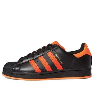 adidas Superstar Laceless Black Solar Orange FV3021