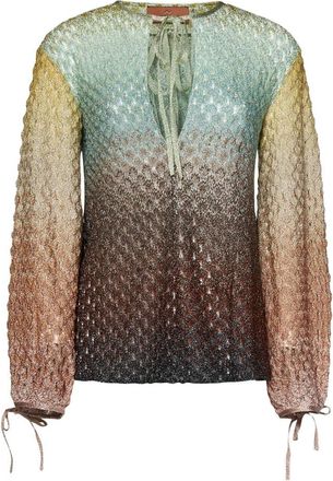 Missoni Dames, Blouses & Shirts, Veelkleurig, Maat: 2XS Viscose