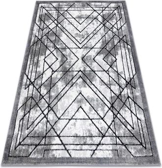 RugsX Rugsx - Alfombra Moderna Cozy Tico, Geom&eacute;trico - Structural Dos Niveles De Vell&oacute;n Gris Grey 180x270 Cm