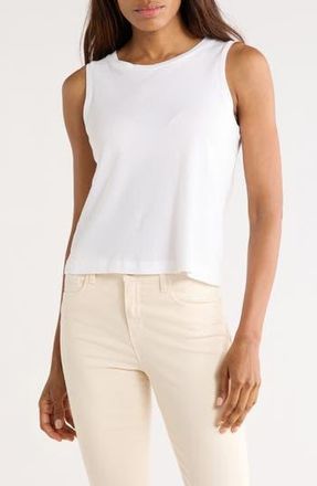 L'agence Mikaela Organic Cotton Tank in White at Nordstrom Rack, Size X-Small