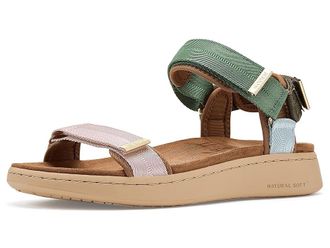 Woden Line Sandals Womens Dress Sandals Algae : EU 37 (US Womens 5.5) M, Leather