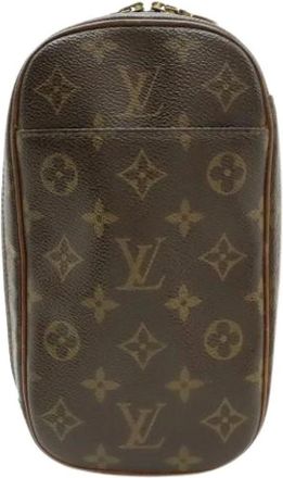 Louis Vuitton Pre-owned Vintage Canvas Belt Bag - Dames - Vintage Heuptassen - Bruin - ONE Size - Vintage