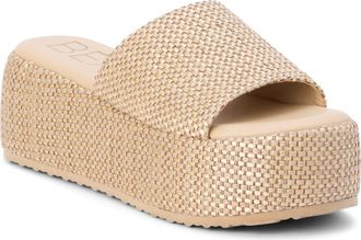 Matisse Footwear Pismo Platform Wedge Sandal in Tan Multi Jute at Nordstrom, Size 10