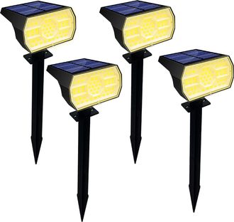 OEM Conjunto De Focos Solares, 56 Led, Luz Blanca C&aacute;lida 3000k, Panel De 2w, Bater&iacute;a De 1500mah, Resistente Al Agua Ip65, Para Jard&iacute;n Y Entrada De Veh&iacute;cul