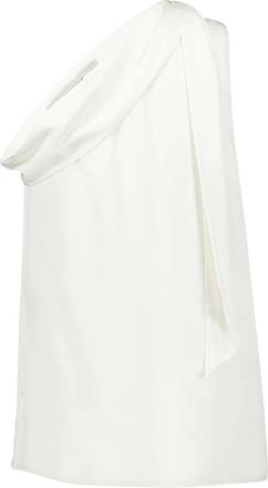 Stella McCartney Elegant One-Shoulder Scarf Top - Dames - Tops zonder mouwen - Wit - S - Tops
