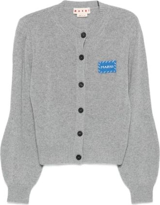 Marni Luxe Grijze Kasjmiertrui Aw 25 - Dames - Cashmere truien - Grijs - S - Kasjmier - Truien & Vesten
