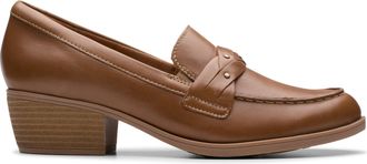 Clarks Charlten Echo in Beige Leather