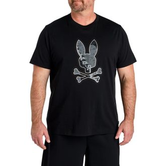 Psycho Bunny Big & Tall Olivier Graphic Tee in Black at Nordstrom, Size 3X Big