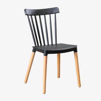 Sklum Sklum - Pack De 2 Sillas De Comedor En Madera De Haya Y Polipropilenio Royal