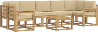 vidaXL Conjunto De Sof&aacute;s De Exterior 6 Uds. Vidaxl