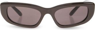 Balenciaga Palma Rechthoekige Zonnebril - unisex - Zonnebrillen - Bruin - ONE Size - Accessoires