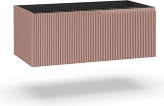 TFT Home Furniture Base portalavabo 1 cestone ZIP rosa cipria