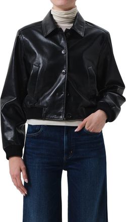 Citizens Of Humanity Lola Bomber Jacket in Black at Nordstrom, Size X-Large