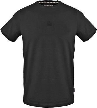 Aquascutum Heren Normaal T-Shirt (Zwart)