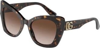 Dolce & Gabbana Butterfly Zonnebril - Dames - Zonnebrillen - Bruin - 53 MM - Accessoires
