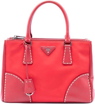 Prada Pre-owned Prada Medium Tessuto and Saffiano Stitch Galleria Double Zip Satchel Ladies 3PMM43ACFH3EMYXQ