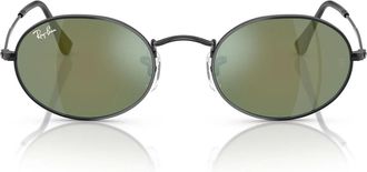 Ray-Ban Sunglasses Rb3547 N 002/68 Oval Black/Blue Mirrored Unisex