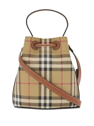 Burberry Check Mini Bucket Bag