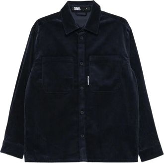 Karl Lagerfeld Camicia a coste - Blu