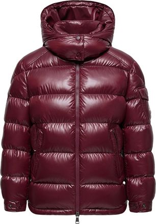 Moncler Moncler Maire Hooded Short Down Jacket, Women, Red, Size: 00