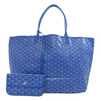 Goyard Blue Coated Canvas Pouch Tote Bag (Pre-Owned)