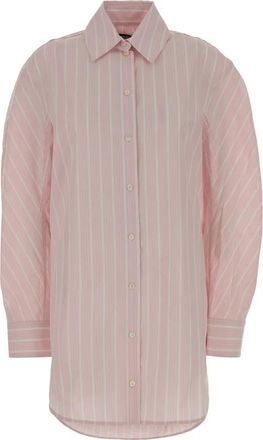 Jacquemus La Robe Chemise Ovalo - Dames - Overhemden - Roze - S - Katoen - Overhemden