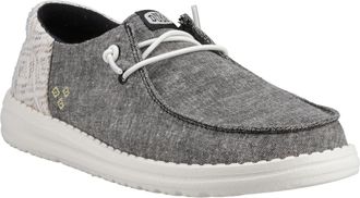 HeyDude Womens Wendy Funk Surf Baja Slip On Ladies Shoes - Black - Size UK 7