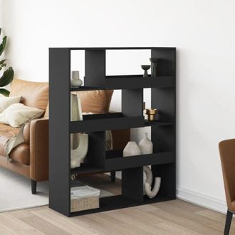 vidaXL Libreria Nera 100x33x125,5 cm in Legno Multistrato - Vidaxl