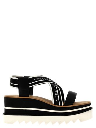 Stella McCartney Sneak Elyse Sandali Bianco/Nero-Donna