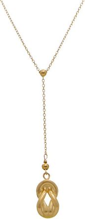 Italian Gold, Inc 10K Love Knot Drop Necklace