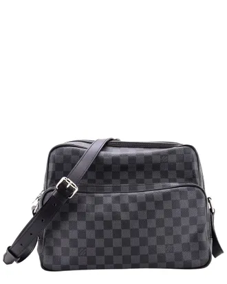 Louis Vuitton Leoh Messenger Bag Damier Graphite (Authentic Pre-Loved)