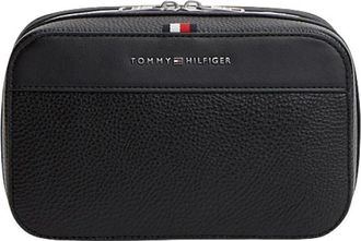 Tommy Jeans TH Central Washbag - Heren - Tassen - Zwart - Maat: ONE Size Zijde