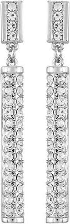 Vince Camuto Pav&eacute; Crystal Bar Linear Drop Earrings in Silver Tone at Nordstrom Rack