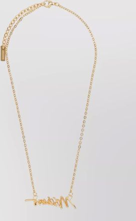 Moschino logo necklace