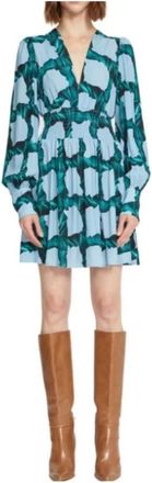 Silvian Heach Korte Jurk - Dames - Korte kleedjes - Groen - S - Polyester - Kleedjes