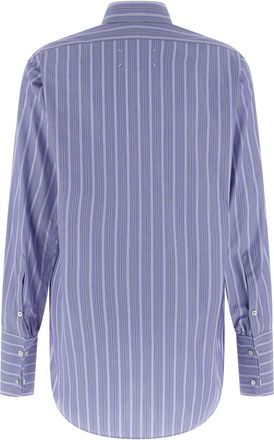 Maison Margiela Striped Cotton Shirt - lavender