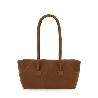 Marge Sherwood Shoulder Bag BOAT SHOPPER LARGE with Brown Leather Details for Women Cow