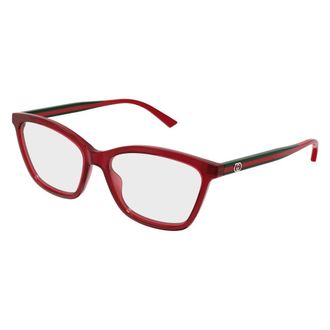Gucci Optisch Montuur - unisex - Brillen - Rood - 56 MM - Accessoires