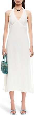 Lioness Stars Align Halter Midi Dress in Cream at Nordstrom, Size X-Large