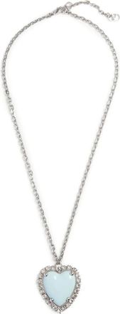 Valentino Garavani Coeur Hyperbole necklace - women - Metal/Resin/Swarovski Crystal - One Size - Silver